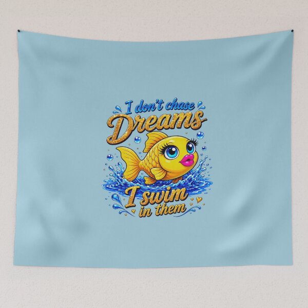 Item preview, I Don’t Chase Dreams I Swim In Them Goldfish Shirt designed and sold by Aimetoi.
