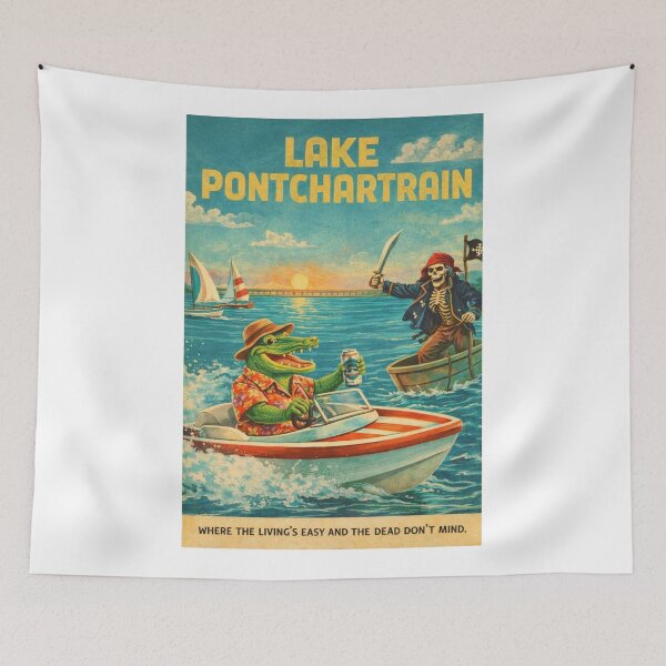Item preview, Lake Pontchartrain Cajun Alligator and Pirate Bayou Adventure Louisiana designed and sold by Aryabek.