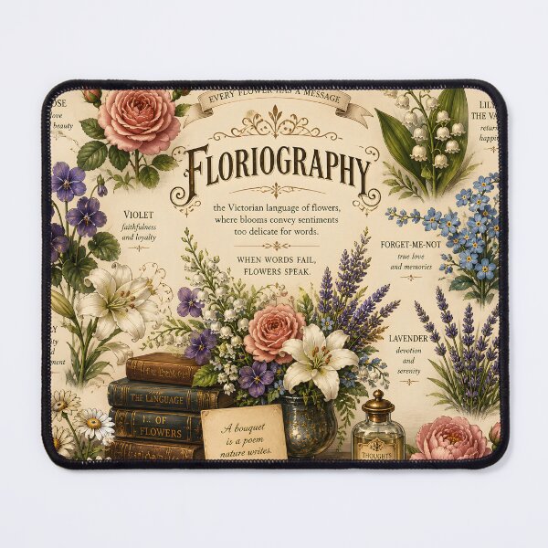 Item preview, Floriography Vintage Botanical Print – Language of Flowers Illustration designed and sold by Sybille-Yates.
