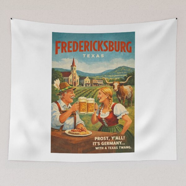 Item preview, Fredericksburg Texas German Heritage Beer Garden and Hill Country Vineyards designed and sold by Aryabek.