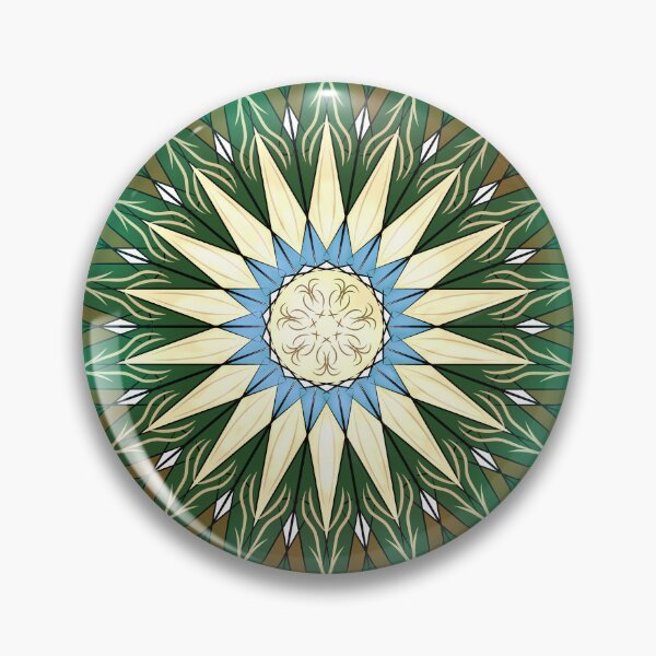 Artikelvorschau, Smaragdgrüne geometrische Mandala-Sternenkunst entworfen und verkauft von SahmatArt.