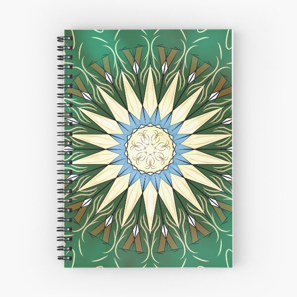 Item preview, Emerald Green Geometric Mandala Star Art designed and sold by SahmatArt.