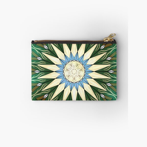 Item preview, Emerald Green Geometric Mandala Star Art designed and sold by SahmatArt.