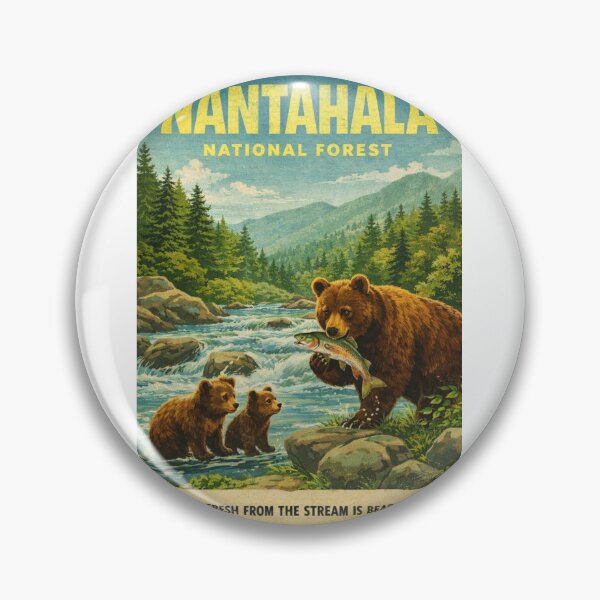 Item preview, Nantahala National Forest Appalachian River and Smoky Mountain Wildlife designed and sold by Aryabek.