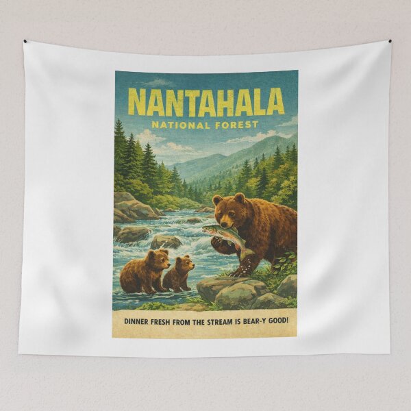 Item preview, Nantahala National Forest Appalachian River and Smoky Mountain Wildlife designed and sold by Aryabek.