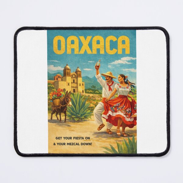 Item preview, Oaxaca Mexico Mezcal and Traditional Zapotec Fiesta Scene designed and sold by Aryabek.
