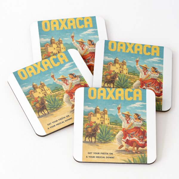 Item preview, Oaxaca Mexico Mezcal and Traditional Zapotec Fiesta Scene designed and sold by Aryabek.