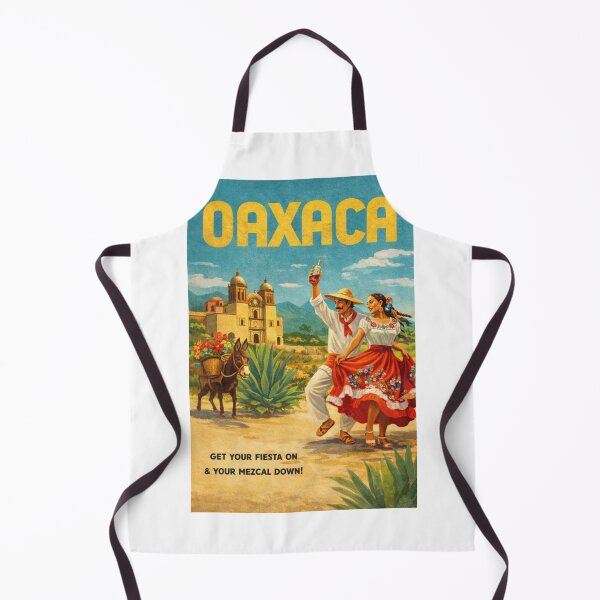 Item preview, Oaxaca Mexico Mezcal and Traditional Zapotec Fiesta Scene designed and sold by Aryabek.