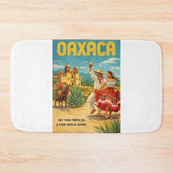 Item preview, Oaxaca Mexico Mezcal and Traditional Zapotec Fiesta Scene designed and sold by Aryabek.