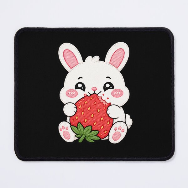 Item preview, Strawberry Bunny Cute Kawaii Cartoon Design designed and sold by ColorSplash123.