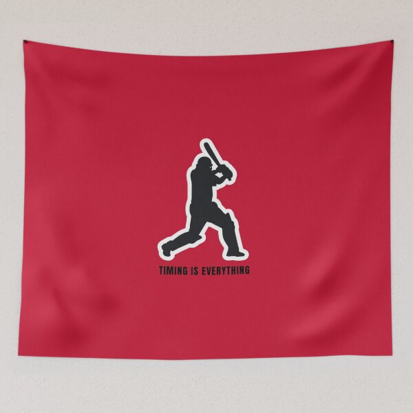 Item preview, Cricket Batsman Silhouette Sticker | Minimal Sports T-Shirt Design designed and sold by Crick-Art.