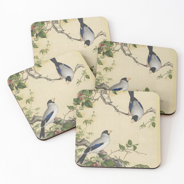 Item preview, cherry and magpie designed and sold by Paper & Pine .