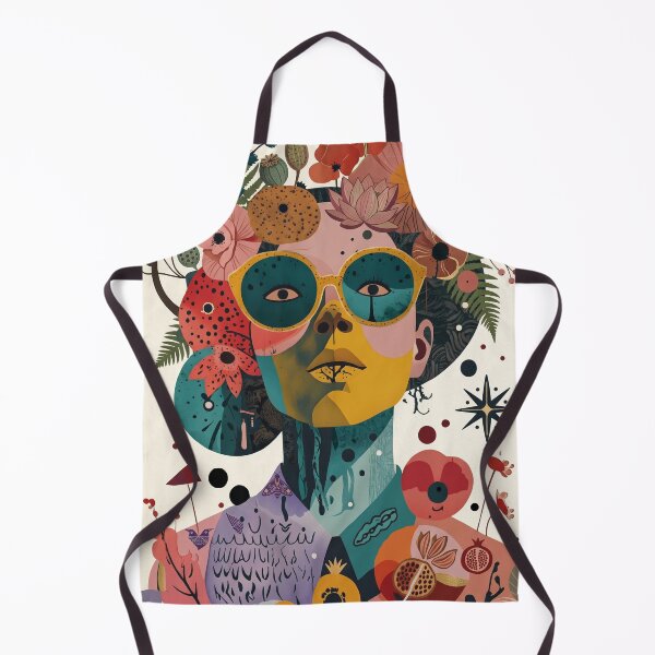 Item preview, Colorful Retro Abstract Floral Portrait Poster designed and sold by STTrillionTEES.