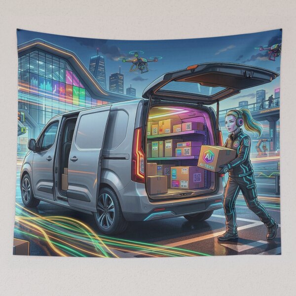 Item preview, Neon Logistics of the Future designed and sold by Sigtrix.