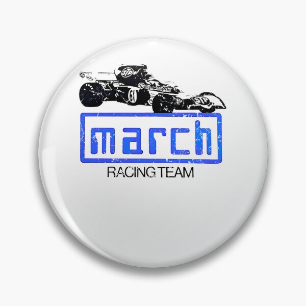 Item preview, Vintage 1972 March Racing Team Ronnie Peterson - Distressed, worn, seventies print.  designed and sold by onecreativity.
