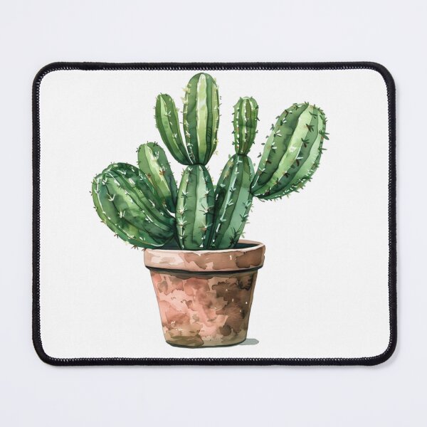 Item preview, Watercolour Cactus Pot designed and sold by The-SilentPlace.