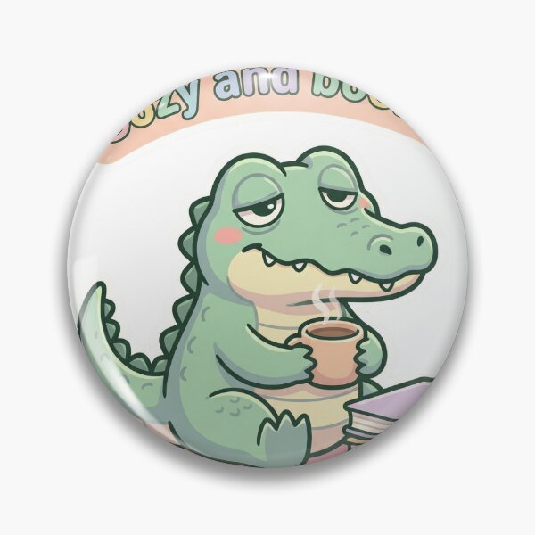 Item preview, Cozy and Booked – Cute Reading Crocodile Illustration designed and sold by Biwbiwty.