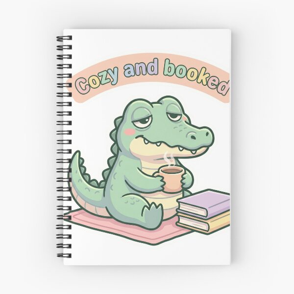 Item preview, Cozy and Booked – Cute Reading Crocodile Illustration designed and sold by Biwbiwty.