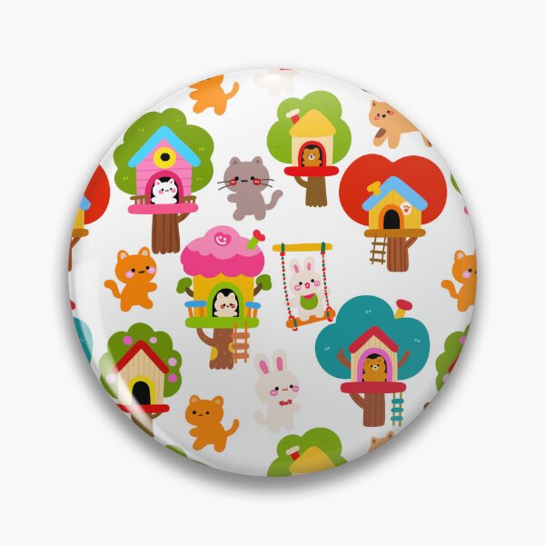 Item preview, Fantasy Treehouse Pals Seamless  designed and sold by KJackArtwork.