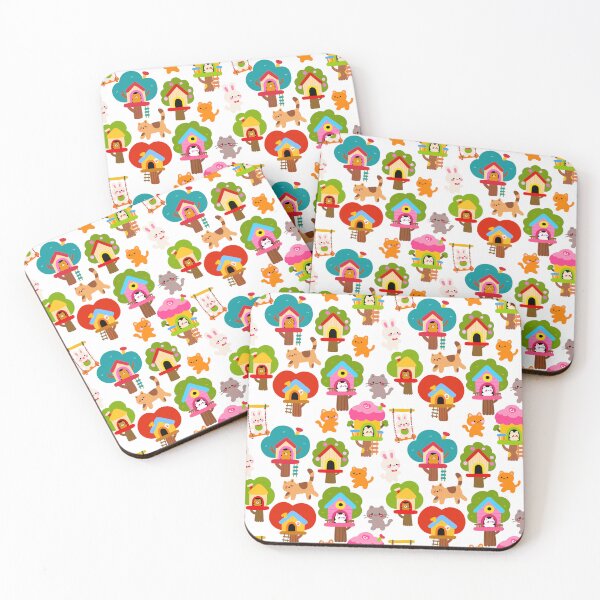 Item preview, Fantasy Treehouse Pals Seamless  designed and sold by KJackArtwork.