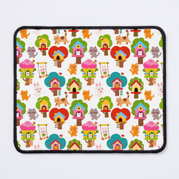 Item preview, Fantasy Treehouse Pals Seamless  designed and sold by KJackArtwork.
