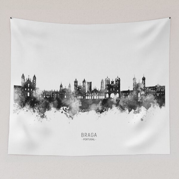 Item preview, Braga Portugal Skyline designed and sold by ArtPrints.