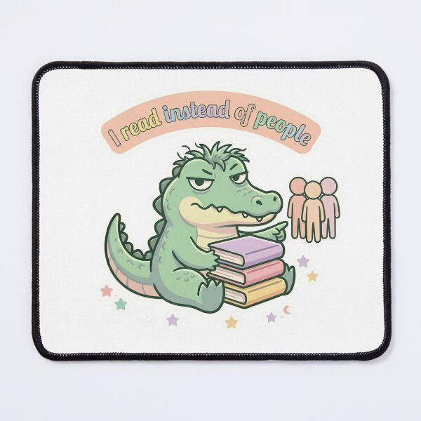 Item preview, I Read Instead of People – Introvert Book Lover Illustration designed and sold by Biwbiwty.