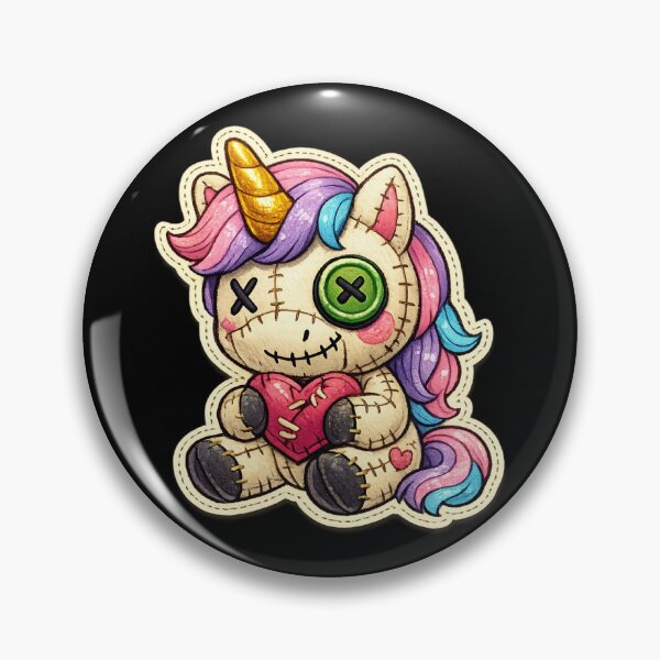 Item preview, Creepy Cute Unicorn Plush - Stitched Voodoo Fantasy Art designed and sold by myforestfog.