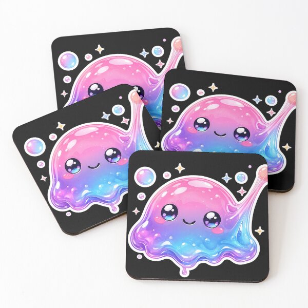 Item preview, Cute Kawaii Jelly Sticker | Squishy Needoh Slime Character | Pastel Aesthetic Glossy Blob Art designed and sold by Bhaskar Digital Art.