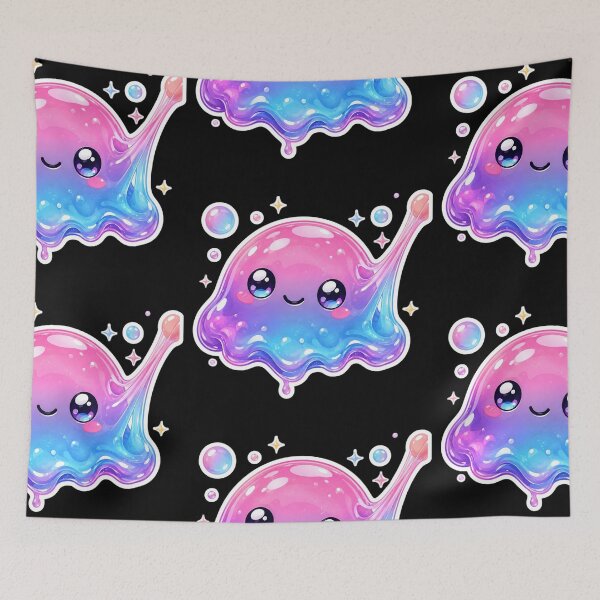 Item preview, Cute Kawaii Jelly Sticker | Squishy Needoh Slime Character | Pastel Aesthetic Glossy Blob Art designed and sold by Bhaskar Digital Art.