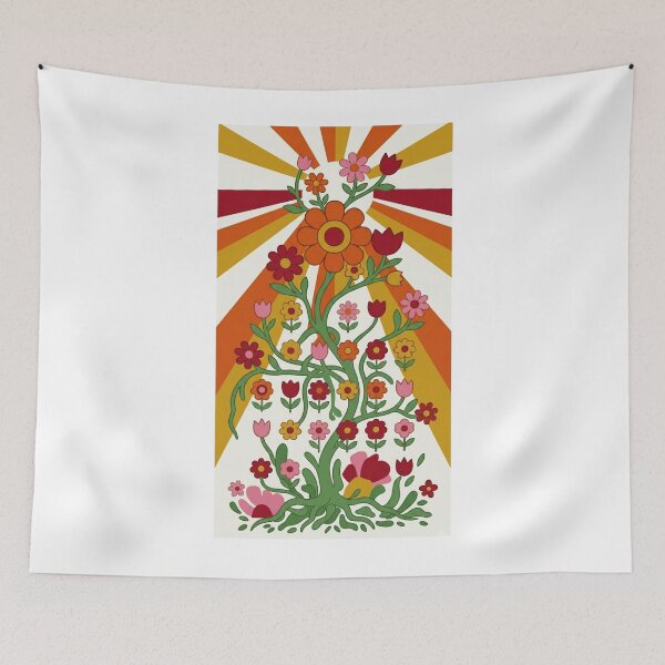 Item preview, Bold Retro Bloom – Graphic Floral Print designed and sold by Elviqus Shop.