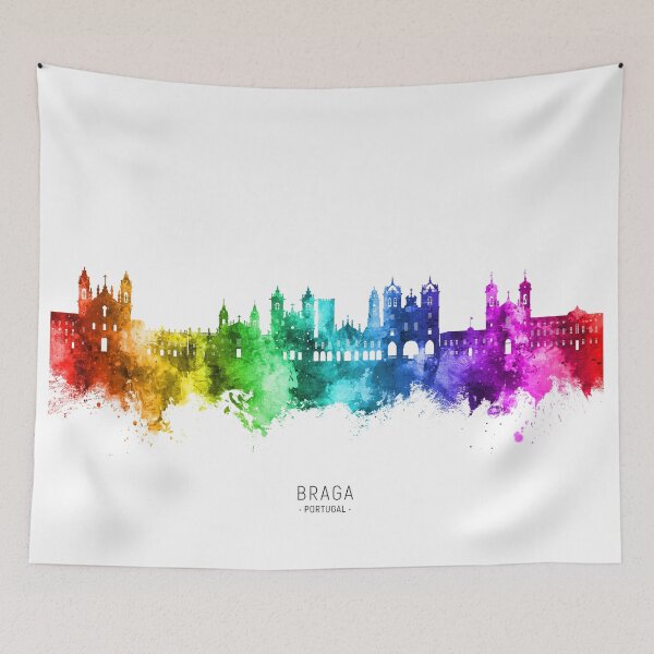 Item preview, Braga Portugal Skyline designed and sold by ArtPrints.