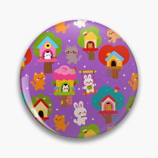 Item preview, Fantasy Treehouse Pals Seamless  designed and sold by KJackArtwork.