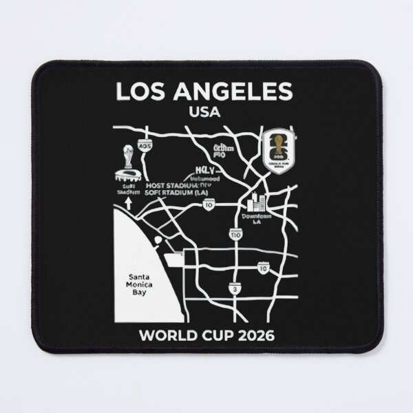 Item preview, Los Angeles 2026 Soccer Host City Map designed and sold by shopmamabite.