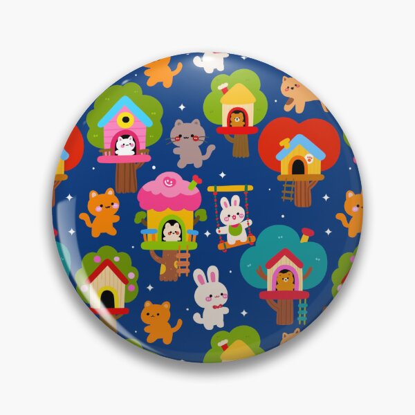 Item preview, Fantasy Treehouse Pals Seamless  designed and sold by KJackArtwork.