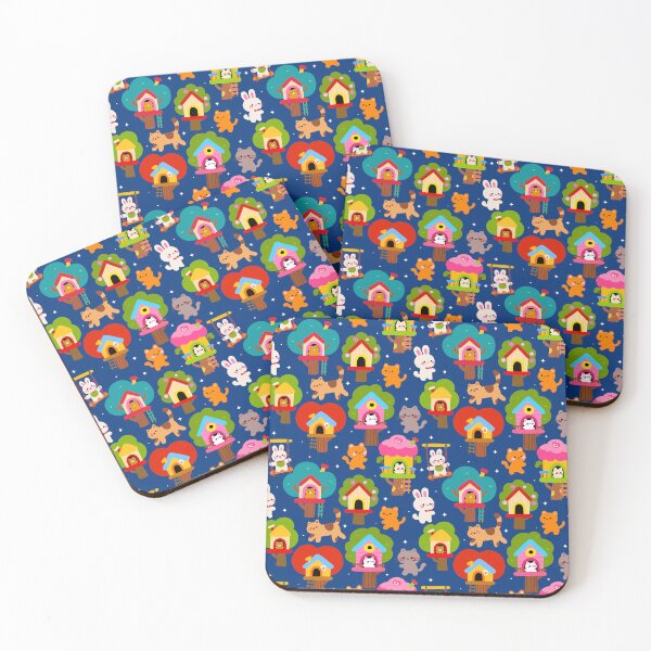 Item preview, Fantasy Treehouse Pals Seamless  designed and sold by KJackArtwork.