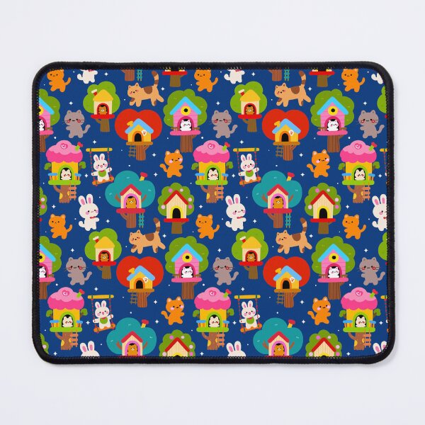 Item preview, Fantasy Treehouse Pals Seamless  designed and sold by KJackArtwork.