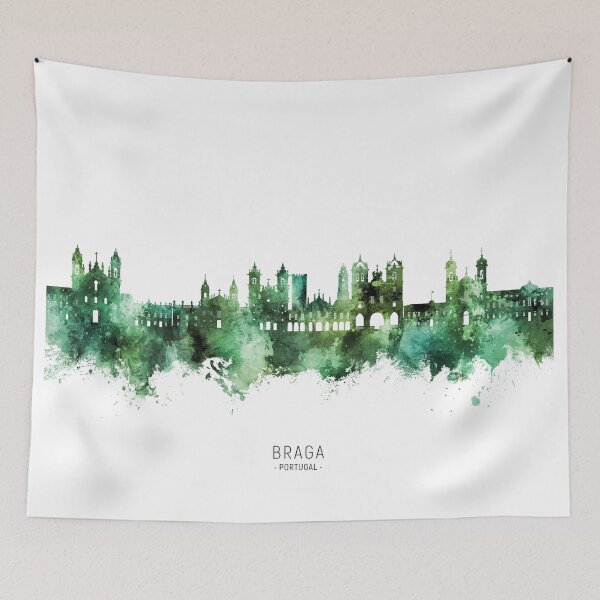 Item preview, Braga Portugal Skyline designed and sold by ArtPrints.