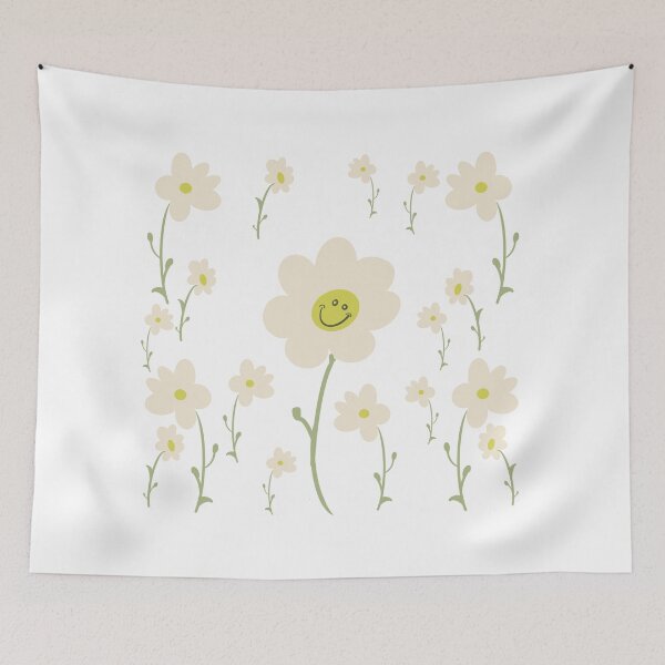 Item preview, Smiling Daisy gardening graphic , Hippy Retro Boho design designed and sold by Lunevalleyart.