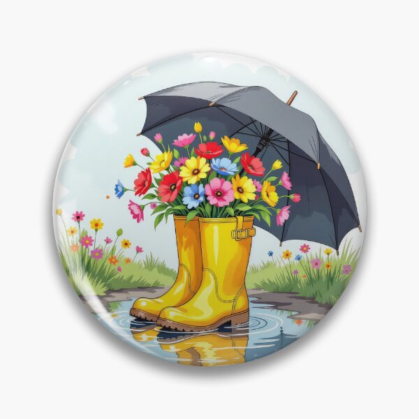 Item preview, Rainy Day Boot Bouquets 5 designed and sold by Finding Fortuity.