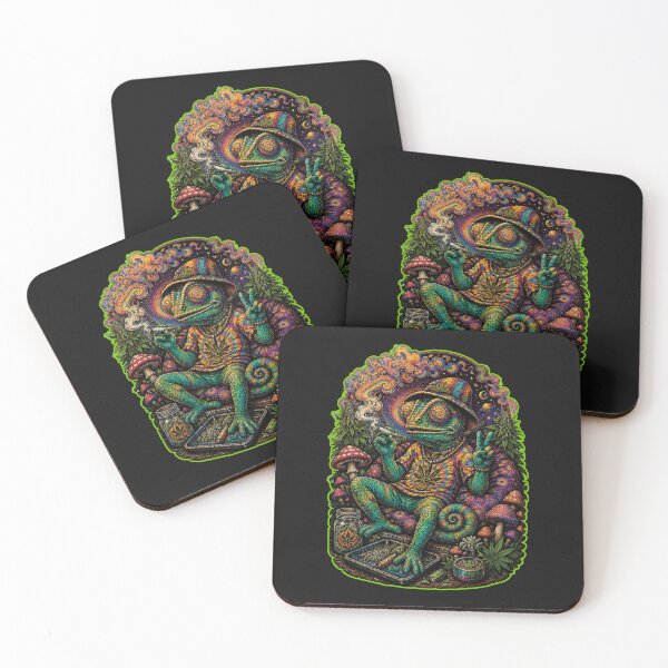 Item preview, Chamaleon on a lysergic trip designed and sold by GreenKingShop.