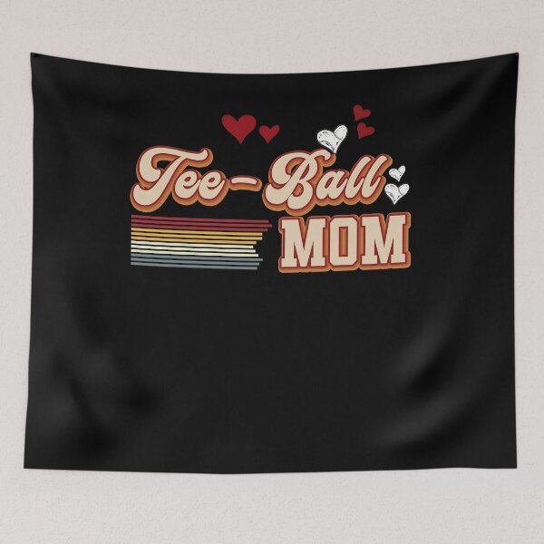 Item preview, Retro Tee Ball Mom Vintage Hearts designed and sold by LarryMBrown.
