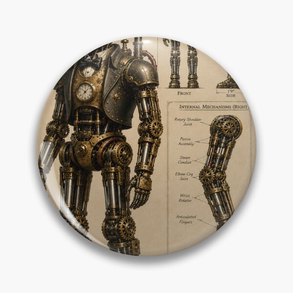 Item preview, Steampunk robot illustration  designed and sold by bluefrog.