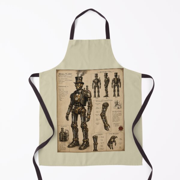 Item preview, Steampunk robot illustration  designed and sold by bluefrog.