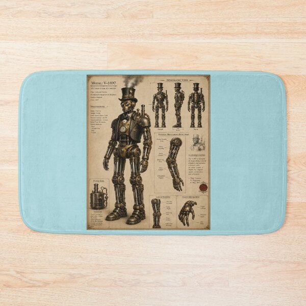 Item preview, Steampunk robot illustration  designed and sold by bluefrog.
