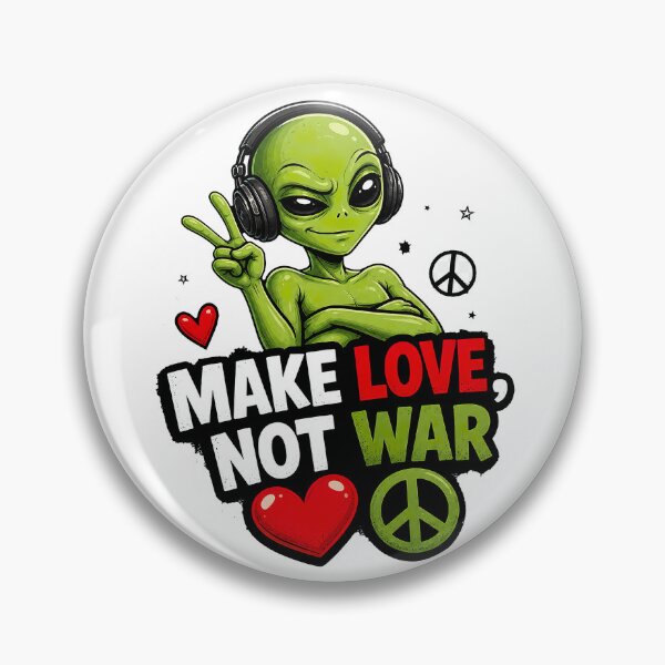 Item preview, Funny Anti War Alien T-Shirt Design designed and sold by Joy-Points.