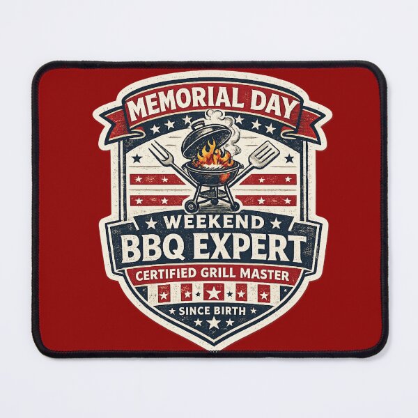 Item preview, Memorial Day BBQ Grill Master Expert – Funny Patriotic Weekend Art | BBQ Lover Gift USA designed and sold by irfanshikh.