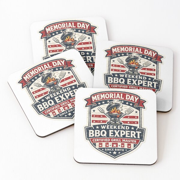 Item preview, Memorial Day BBQ Grill Master Expert – Funny Patriotic Weekend Art | BBQ Lover Gift USA designed and sold by irfanshikh.