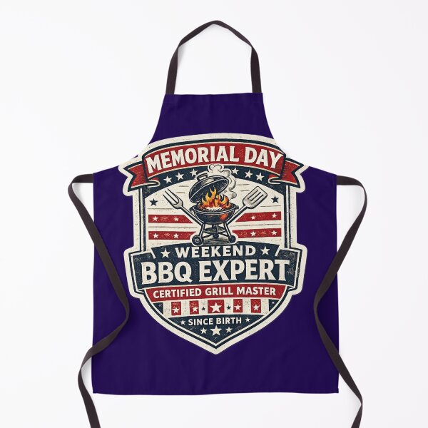 Item preview, Memorial Day BBQ Grill Master Expert – Funny Patriotic Weekend Art | BBQ Lover Gift USA designed and sold by irfanshikh.