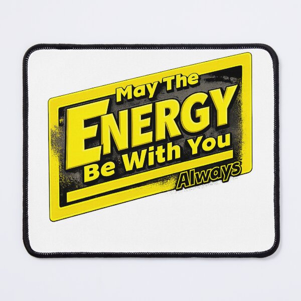 Item preview, Space Shirt – May The Energy Be With You Retro Sci-Fi Galaxy Typography designed and sold by Mahmoud Salah.